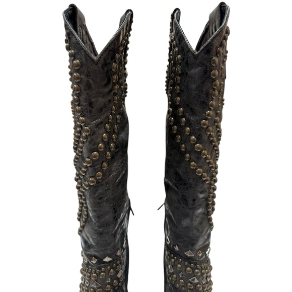 Like New Old Gringo Belinda 18” Boots in Black Size 5 - Picture 9 of 14